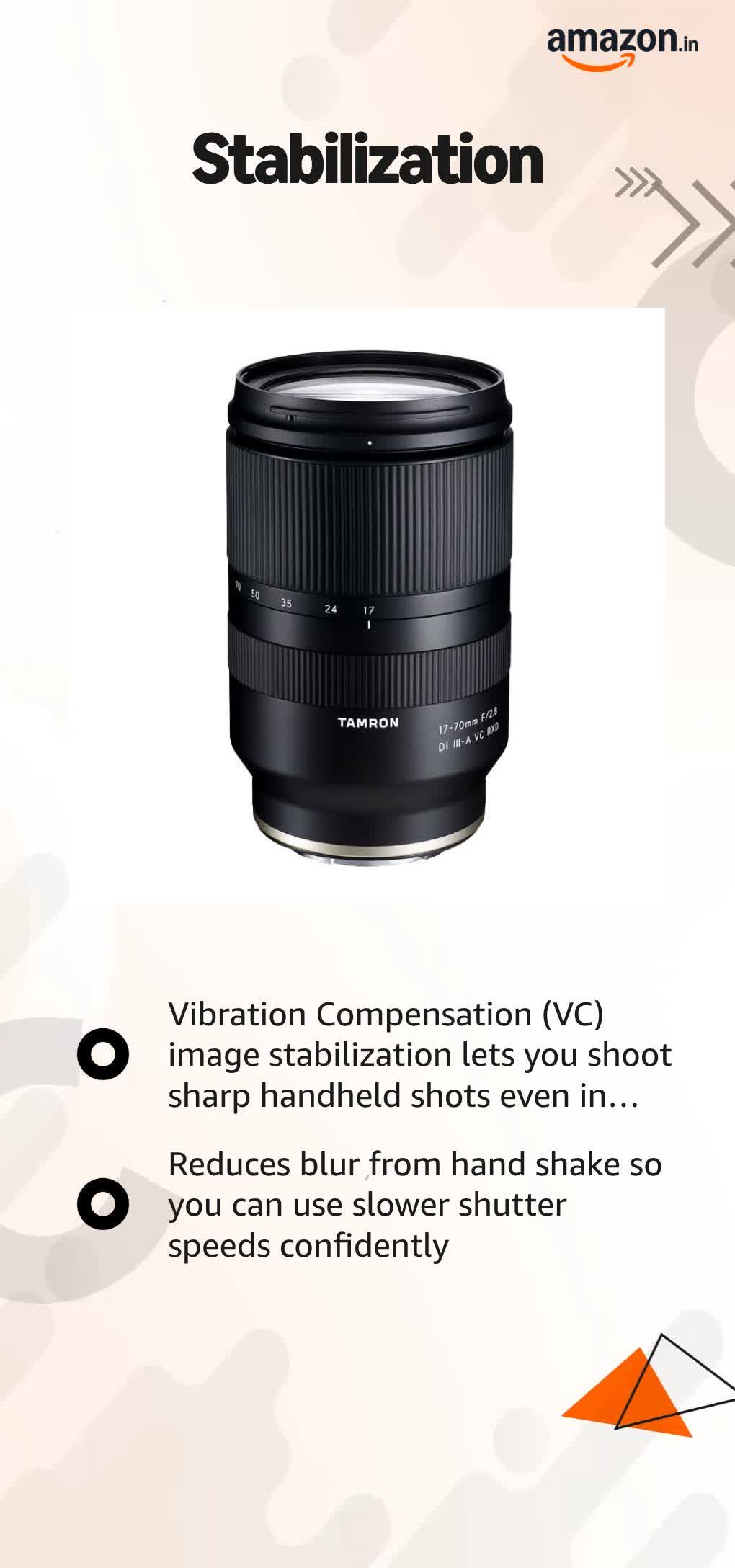Tamron 17-70Mm F/2.8 Di Iii-A Vc Rxd Camera Lenses for Sony Aps-C